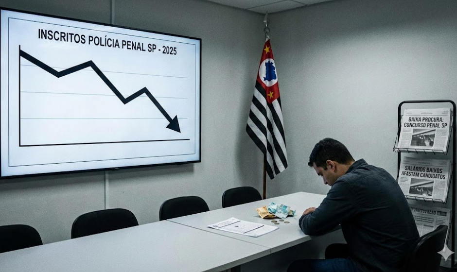 Concurso para Policial Penal tem pouco mais de 10 mil inscritos