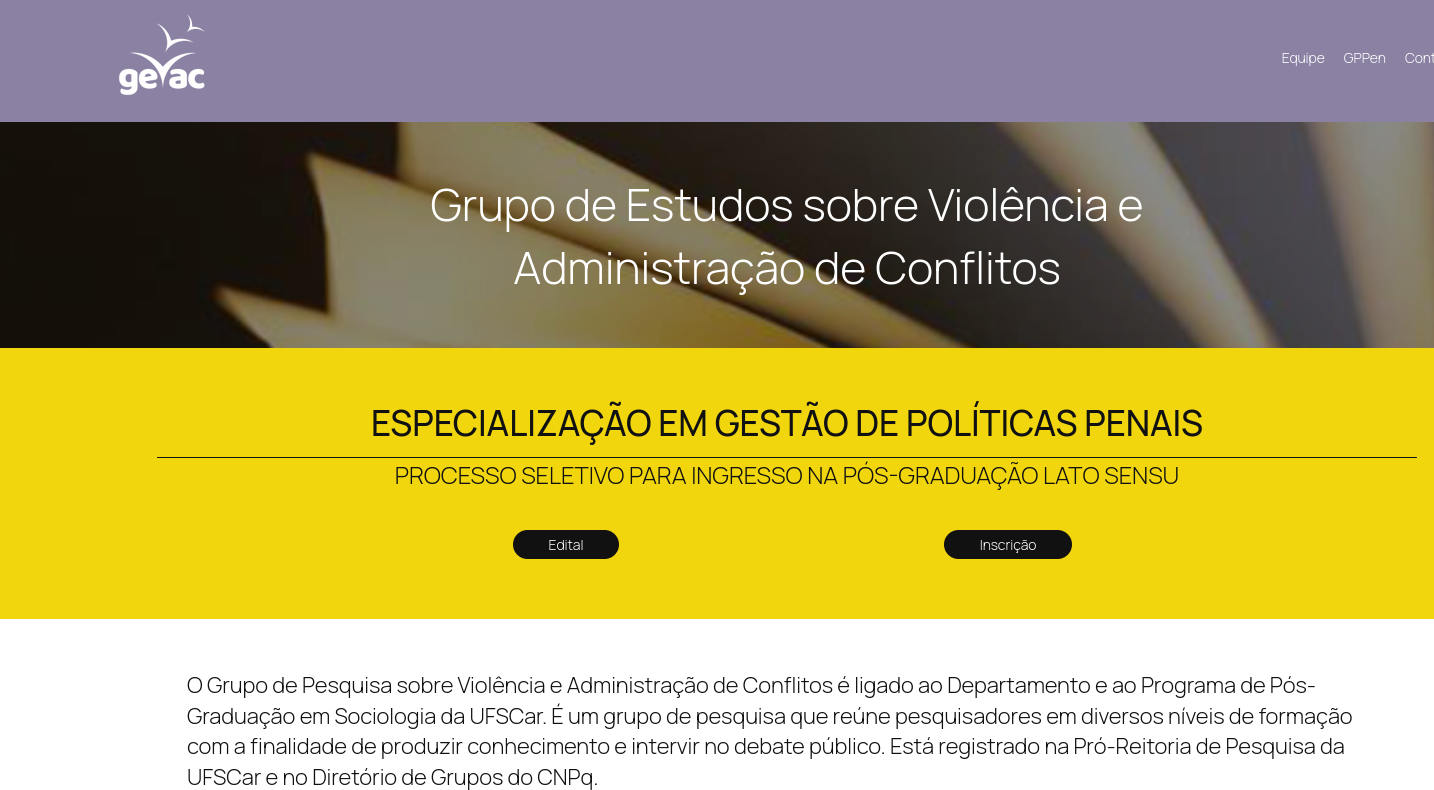 Especialização em Gestão de Políticas Penais! UFSCar abre inscrições para Policiais Penais 
