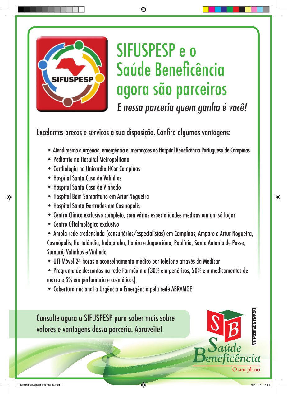 OK convenio SAUDE BENEFICENCIA