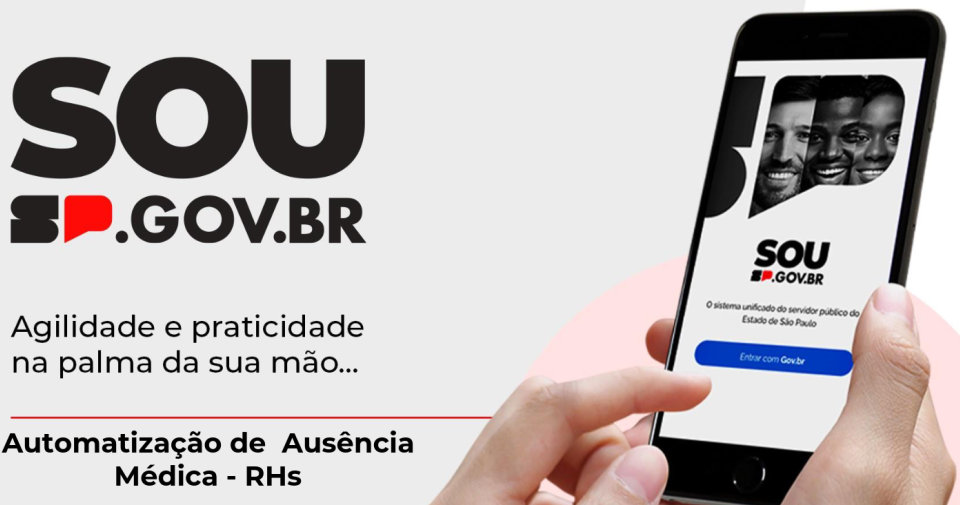 Manual orienta a comunicação de faltas médicas pelo SOU.SP.GOV.BR