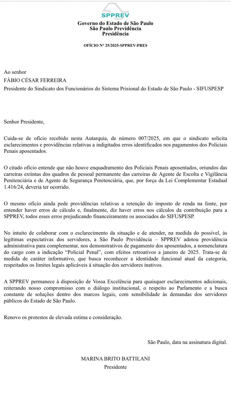 oficio ssprev
