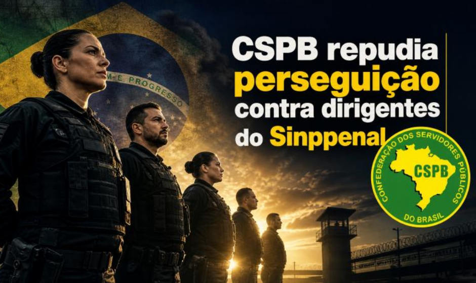 Confederação dos Servidores Públicos do Brasil repudia perseguição do Governo Tarcísio contra o Sinppenal